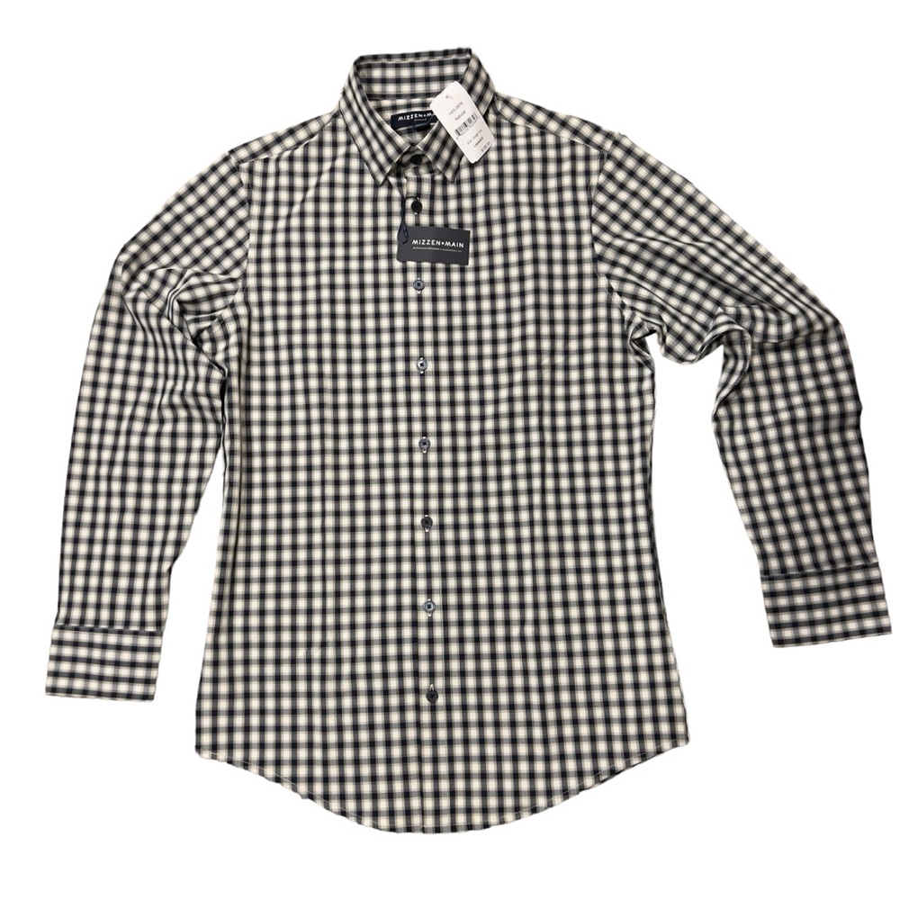 Mizzen+Main Shirt Checkered Plaid Leeward Button Down *TAGS NO LONGER INCLUDED*